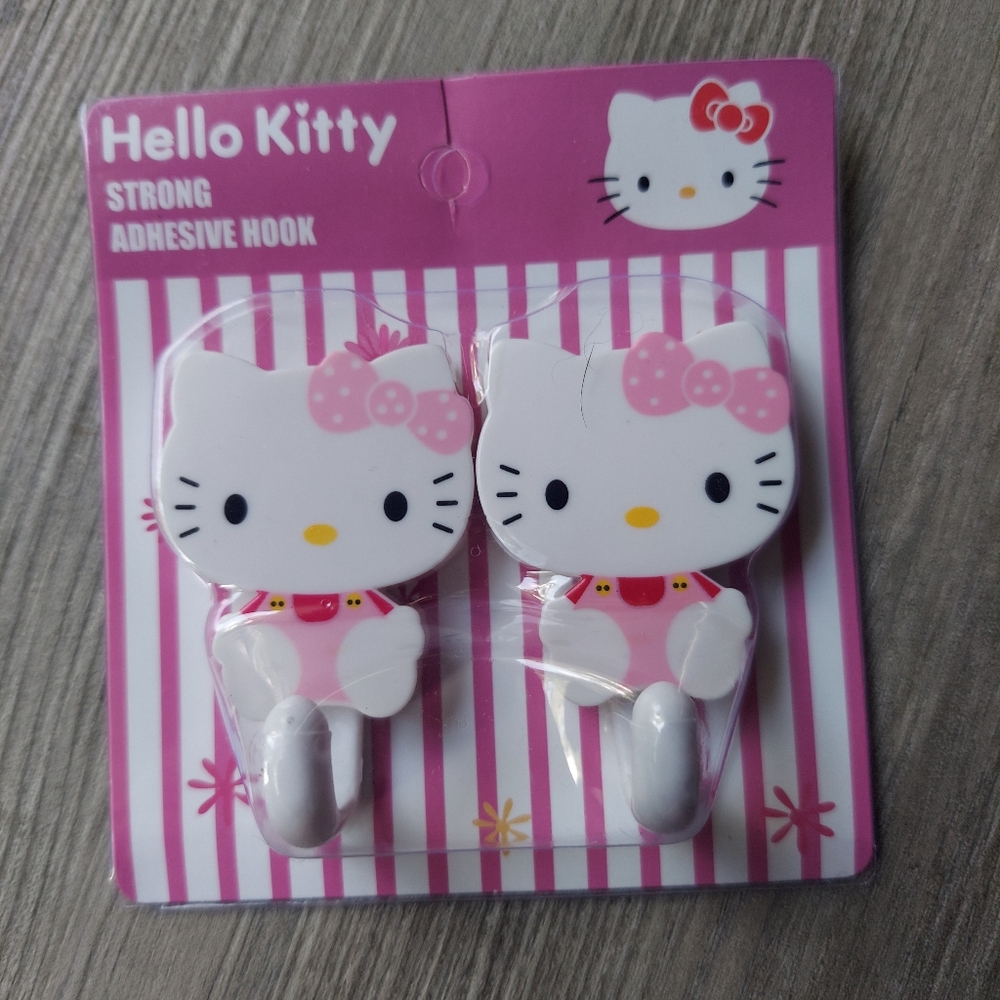 Sanrio Hello Kitty Set of Two Adhesive Repositionable Hooks